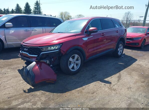 5XYRGDLC9NG075362 2022 KIA SORENTO Красный Передняя левая четверть