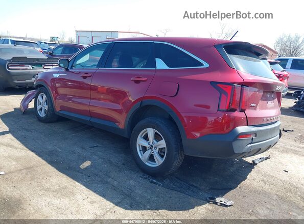 5XYRGDLC9NG075362 2022 KIA SORENTO Красный Задняя левая четверть