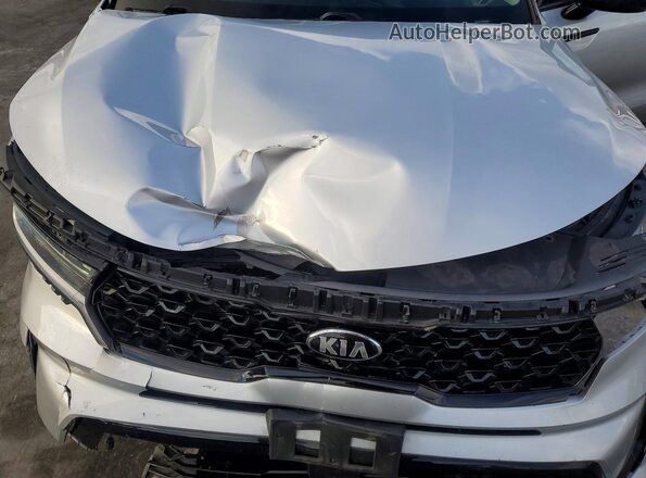 5XYRHDLF2MG046288 2021 KIA SORENTO Серебряный Вид задней части салона