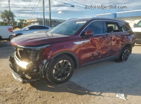 5XYRL4JC2RG282521 2024 KIA SORENTO Burgundy Vista tres cuartos delantera izquierda