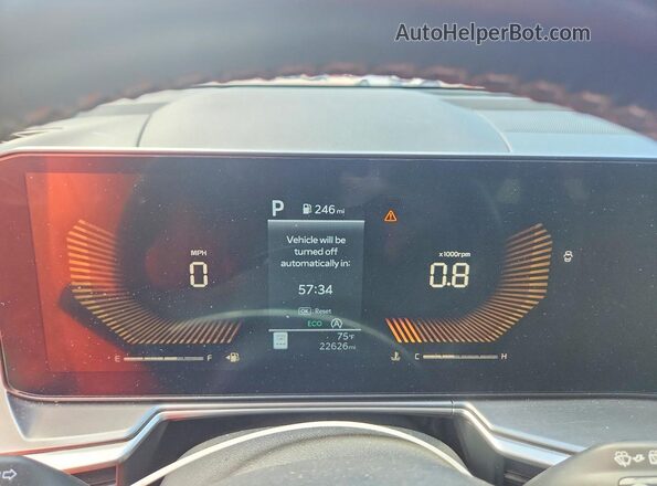 5XYRL4JC3RG267431 2024 KIA SORENTO Gray Вид щитка приладів