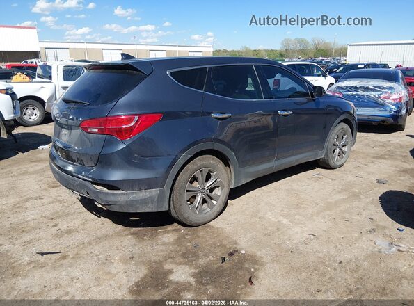 5XYZT3LB0GG337656 2016 HYUNDAI SANTA FE SPORT Синий Задняя правая четверть