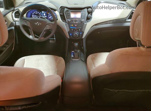 5XYZT3LBXJG565638 2018 HYUNDAI SANTA Blue Widok deski rozdzielczej