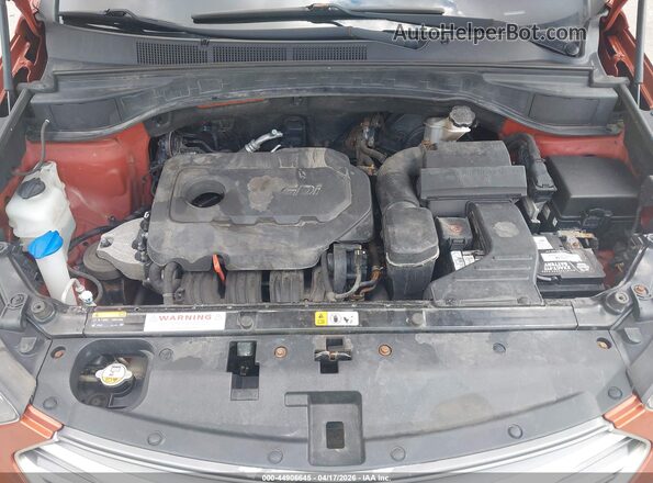5XYZUDLB4HG492425 2017 HYUNDAI SANTA FE SPORT Orange Widok z tyłu