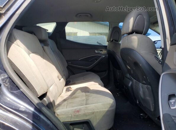 5XYZUDLB9GG357441 2016 HYUNDAI SANTA Charcoal Rear interior view