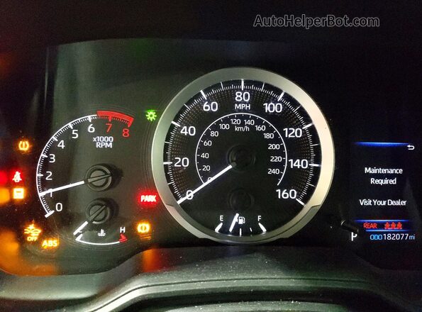 5YFEPMAE8MP227788 2021 TOYOTA LL Белый Вид щитка приборов