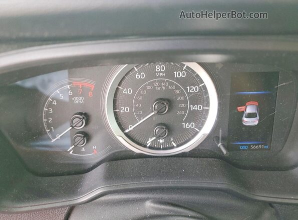 5YFEPMAE8NP320859 2022 TOYOTA LL White Vista del cuadro de instrumentos