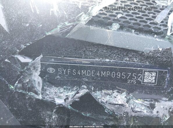 5YFS4MCE4MP095752 2021 TOYOTA LL Black Շարժիչի բաժամունքի տեսք