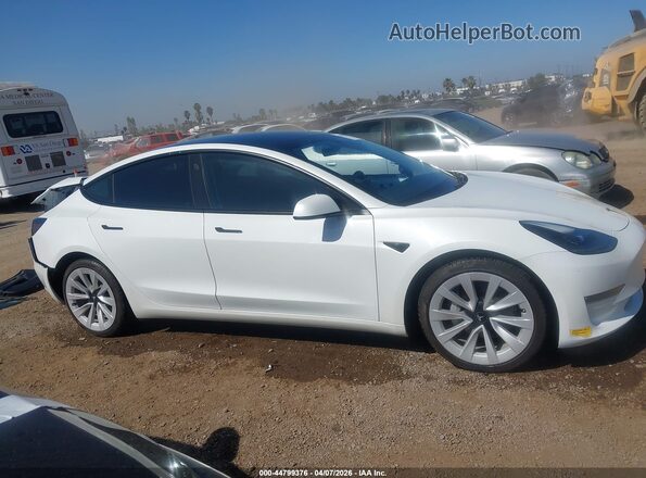 5YJ3E1EB0MF076601 2021 TESLA MODEL 3 White Սալոնի 360 աստիճան տեսք