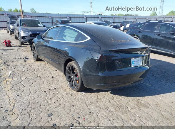 5YJ3E1EB2JF078636 2018 TESLA MODEL 3 Black Հետևի ձախ