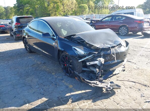 5YJ3E1EB2JF078636 2018 TESLA MODEL 3 Black Առջևի աջ