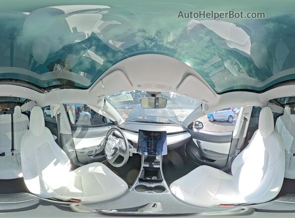 5YJ3E1EB2KF367355 2019 TESLA MODEL Charcoal Widok naklejki z numerem VIN