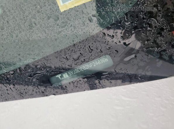 5YJ3E1EB2NF248368 2022 TESLA MODEL Белый Вид подкапотного пространства