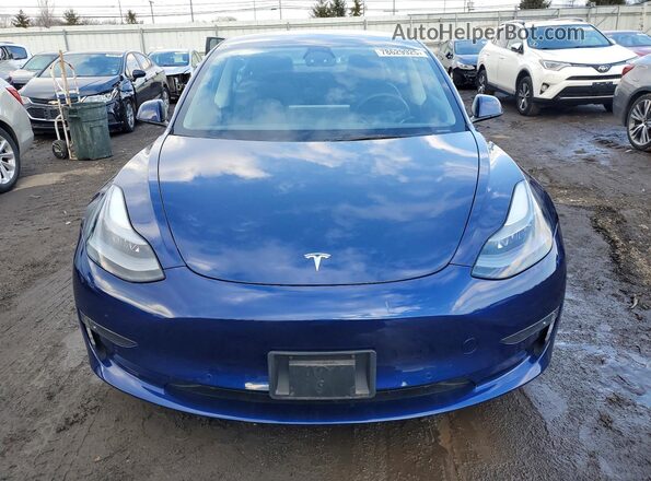 5YJ3E1EB2NF254414 2022 TESLA MODEL Blue Widok z przodu