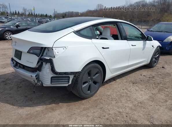 5YJ3E1EB2NF278440 2022 TESLA MODEL 3 Белый Задняя правая четверть