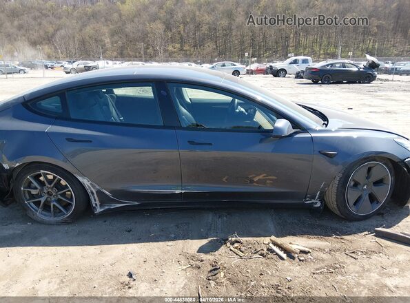 5YJ3E1EB3NF260982 2022 TESLA MODEL 3 Black Widok zestawu wskaźników