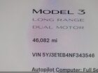 2022 Tesla Model 3 Long Range Dual Motor All-wheel Drive Серый vin: 5YJ3E1EB4NF343546