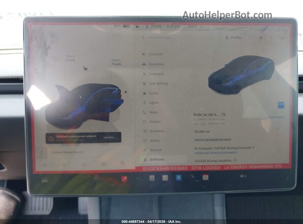 5YJ3E1EB4RF833863 2024 TESLA MODEL 3 Синий 