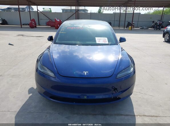 5YJ3E1EB4RF833863 2024 TESLA MODEL 3 Синий Вид панели приборов