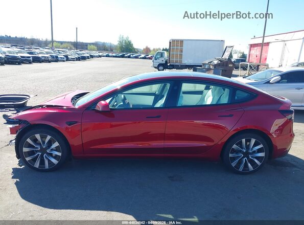 5YJ3E1EB4SF904386 2025 TESLA MODEL 3 Красный 