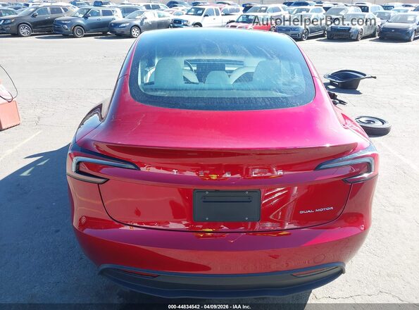 5YJ3E1EB4SF904386 2025 TESLA MODEL 3 Красный 