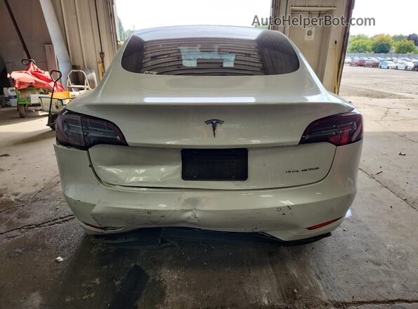 5YJ3E1EB6LF617892 2020 TESLA MODEL Белый Вид сзади