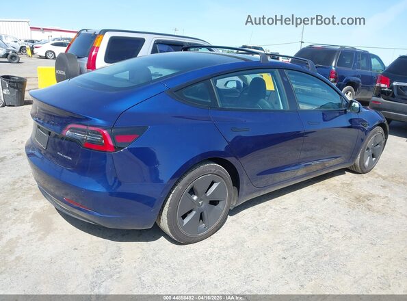5YJ3E1EB7NF350698 2022 TESLA MODEL 3 Синий Задняя правая четверть