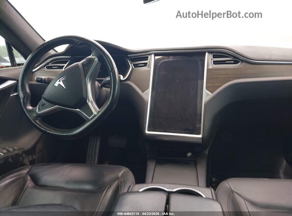 5YJSA1E29GF145331 2016 TESLA MODEL S Gray Widok tylnych siedzeń