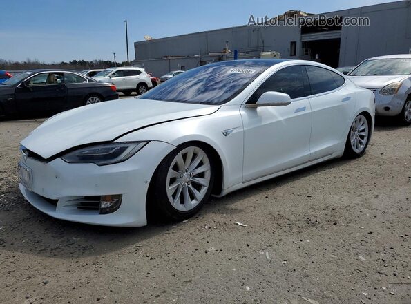 5YJSA1E2XGF155947 2016 TESLA MODEL Белый Передняя левая четверть
