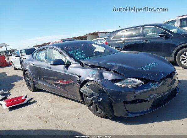 5YJSA1E5XNF471484 2022 TESLA MODEL S Серый Вид щитка приборов