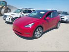 2021 Tesla Model Y Long Range Dual Motor All-wheel Drive Red vin: 5YJYGDEE1MF083682