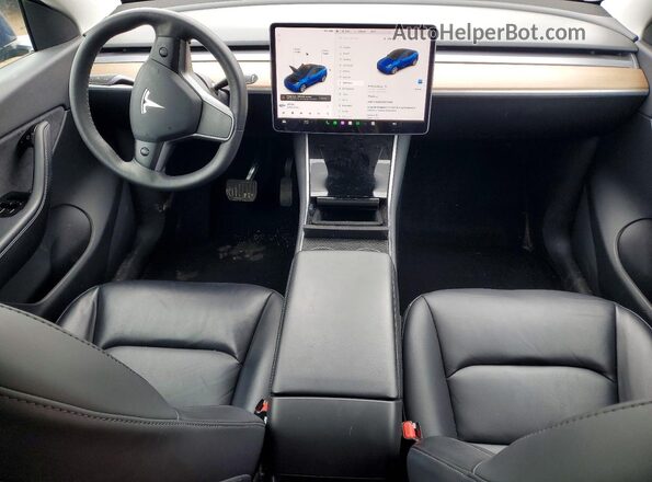 5YJYGDEE3MF114883 2021 TESLA MODEL Blue Vista del salpicadero