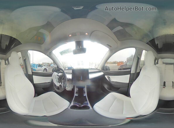 5YJYGDEE6LF046285 2020 TESLA MODEL Белый Вид наклейки с VIN-кодом