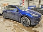 2021 Tesla Model Y Blue vin: 5YJYGDEE7MF073481