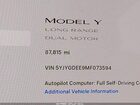 2021 Tesla Model Y Long Range Dual Motor All-wheel Drive Black vin: 5YJYGDEE9MF073594