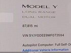 2021 Tesla Model Y Long Range Dual Motor All-wheel Drive Black vin: 5YJYGDEE9MF073594