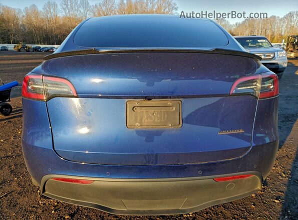 5YJYGDEF5MF209390 2021 TESLA MODEL Синий Вид сзади