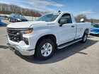 2024 Chevrolet Silverado C1500 White vin: 3GCNAAED4RG371059 Damage: Left Front Fender, Chipped, 2
