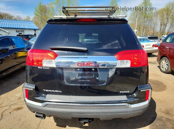 2GKFLTEK8G6258110 2016 GMC TERRAIN Черный Вид салона спереди