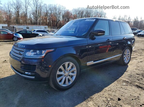 SALGS2FVXHA374475 2017 LAND ROVER RANGE Blue წინა მარცხენა ხედი სამი მეოთხედიდან