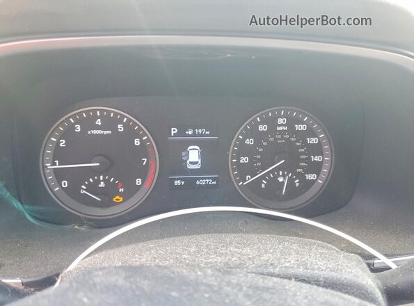 KM8J2CA47KU006578 2019 HYUNDAI TUCSON Коричневый Вид задних сидений