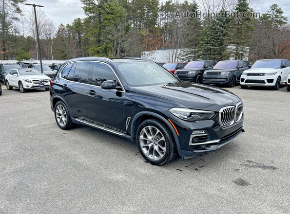 5UXCR6C51KLL11708 2019 BMW X5 Черный Передняя левая четверть