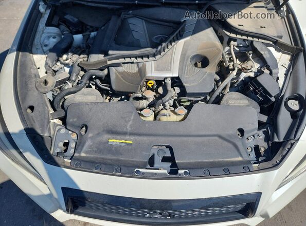 JN1EV7AR5GM342191 2016 INFINITI Q50 White Vista del compartimento del motor
