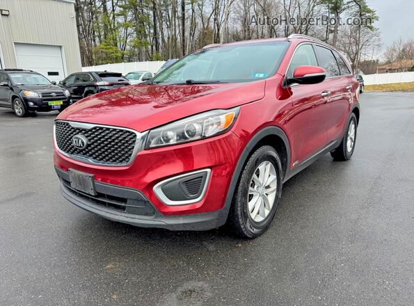 5XYPGDA31JG402759 2018 KIA SORENTO Красный Задняя левая четверть