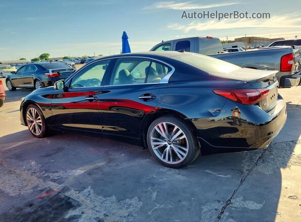 JN1EV7AR2JM434124 2018 INFINITI Q50 Black Tył prawy