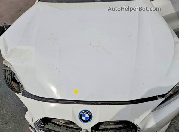 WBY43AW02RFS65016 2024 BMW I4 White ძრავის განყოფილების ხედი