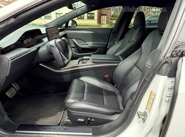 5YJSA1E53NF474873 2022 TESLA MODEL Белый Вид сзади