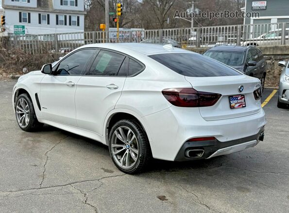 5UXKU2C52J0Z61909 2018 BMW X6 Белый Задняя правая четверть