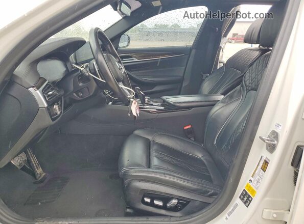 WBAJS7C04LCD22307 2020 BMW M5 White Առջևի վահանակի տեսք