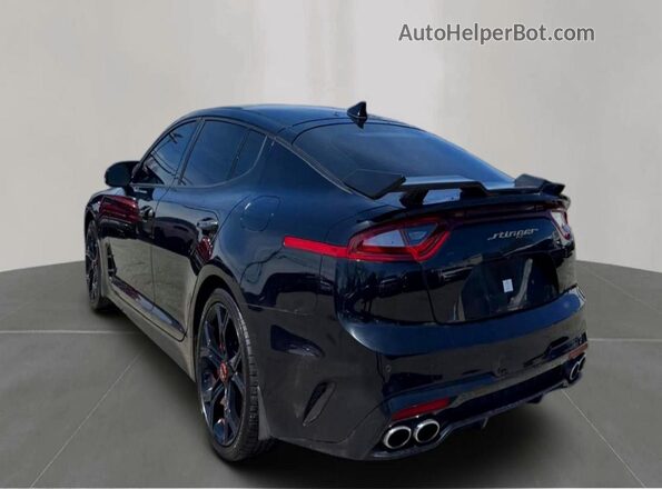 KNAE55LC9K6057823 2019 KIA STINGER Черный Задняя правая четверть